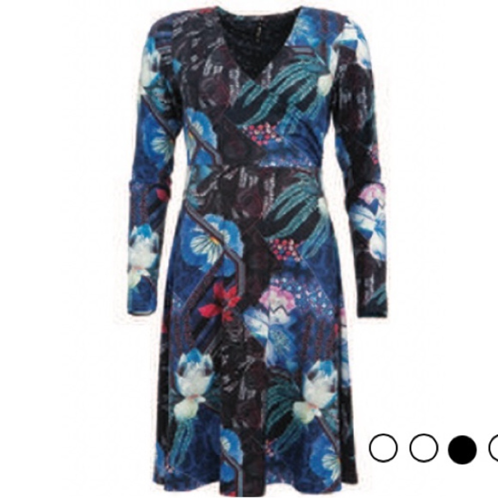 BRAND NEW🆕️Faux Wrap Dress.  SMASH "Lovelina" Flirty Floral Faux Wrap Dress